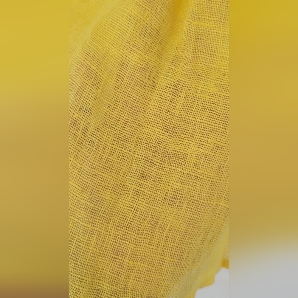 LAFAYETTE 148 Yellow Embroidered Women's Blouse   Linen 100% Size 2P - Picture 7 of 10